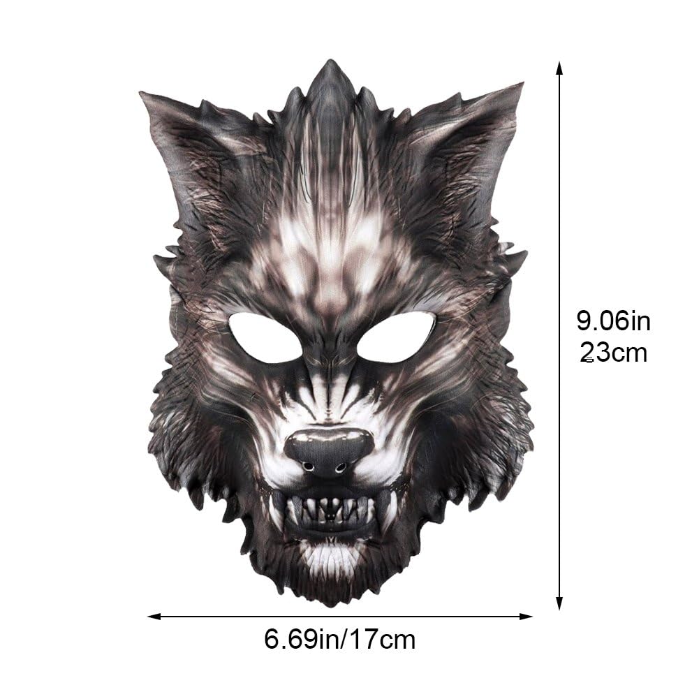 Amazon.co.jp: Bontand ハロウィン お面 オオカミ 狼 ウルフヘッド